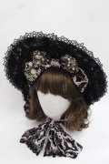 Angelic Pretty / Romantic Jewelryボンネット  黒 I-25-11-27-089-AP-AC-SA-ZI