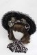 画像1: Angelic Pretty / Romantic Jewelryボンネット  黒 I-25-11-27-089-AP-AC-SA-ZI (1)
