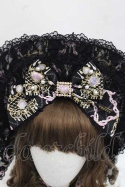 画像6: Angelic Pretty / Romantic Jewelryボンネット  黒 I-25-11-27-089-AP-AC-SA-ZI