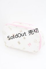 BABY,THE STARS SHINE BRIGHT / BABYモノグラムポーチ  白 I-25-11-27-103-BA-ZA-SA-ZI