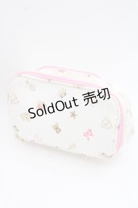 BABY,THE STARS SHINE BRIGHT / BABYモノグラムポーチ  白 I-25-11-27-103-BA-ZA-SA-ZI