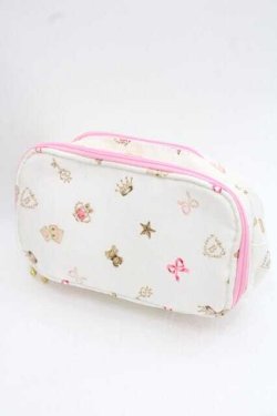 画像1: BABY,THE STARS SHINE BRIGHT / BABYモノグラムポーチ  白 I-25-11-27-103-BA-ZA-SA-ZI