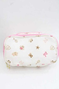 画像2: BABY,THE STARS SHINE BRIGHT / BABYモノグラムポーチ  白 I-25-11-27-103-BA-ZA-SA-ZI