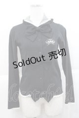 metamorphose / チュールフードスワン刺繍カーディガン  黒Ｘ白 I-25-11-27-014-ME-TO-SA-ZI