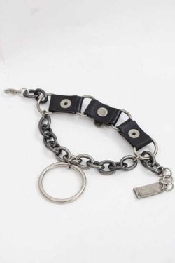 画像4: SEX POT ReVeNGe / スカルチェーンブレスレット  シルバーｘ黒 I-25-11-27-104-SP-AC-SA-ZI