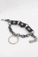 画像4: SEX POT ReVeNGe / スカルチェーンブレスレット  シルバーｘ黒 I-25-11-27-104-SP-AC-SA-ZI (4)