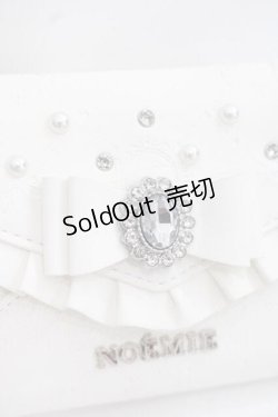 画像4: NOEMIE / ビジューリボンモノグラムウォレット  オフホワイト I-25-11-27-106-LO-TS-SA-ZI