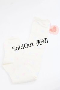 BABY,THE STARS SHINE BRIGHT / HEART TRUMPオーバーニーソックス  アイボリー I-25-11-27-108-BA-ZA-SA-ZI