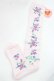 画像1: BABY,THE STARS SHINE BRIGHT / Garden Flower柄オーバーニーソックス  ピンク I-25-11-27-114-BA-ZA-SA-ZI (1)