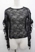 LOLITAその他(お買取対象外) / サイドリボンレースプルオーバー  ブラック I-25-11-27-015-LO-TO-SA-ZI