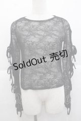 LOLITAその他(お買取対象外) / サイドリボンレースプルオーバー  ブラック I-25-11-27-015-LO-TO-SA-ZI