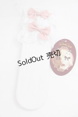 画像1: To Alice / ヴィンテージドールソックス  白Ｘピンク I-25-11-27-116-LO-ZA-SA-ZI