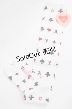 画像2: BABY,THE STARS SHINE BRIGHT / HEART TRUMPオーバーニーソックス  白 I-25-11-27-117-BA-ZA-SA-ZI