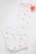 BABY,THE STARS SHINE BRIGHT / ミルククラウンオーバーニーソックス  白Ｘピンク I-25-11-27-118-BA-ZA-SA-ZI