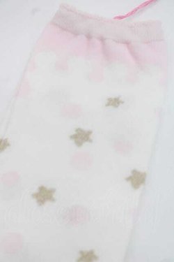 画像3: BABY,THE STARS SHINE BRIGHT / ミルククラウンオーバーニーソックス  白Ｘピンク I-25-11-27-118-BA-ZA-SA-ZI