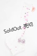 BABY,THE STARS SHINE BRIGHT / 星屑Fantasia 双子の星ネコちゃんのホロスコープ 柄オーバーニーソックス  白 I-25-11-27-120-BA-ZA-SA-ZI