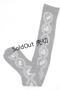 m petit by misako / ローズオーバーニー  黒 I-25-11-27-124-LO-ZA-SA-ZI