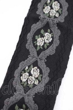 画像3: m petit by misako / ローズオーバーニー  黒 I-25-11-27-124-LO-ZA-SA-ZI