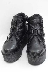 YOSUKE / ハーネスデザインブーツ L 黒 I-25-11-27-125-PU-SH-SA-ZI