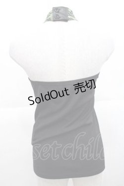 画像2: Qutie Frash / クロスキャミ  黒Ｘ緑 I-25-11-27-018-QU-TS-SA-ZI