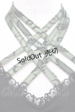 画像3: Qutie Frash / クロスキャミ  黒Ｘ緑 I-25-11-27-018-QU-TS-SA-ZI