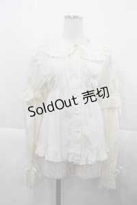 BABY,THE STARS SHINE BRIGHT / 袖取り外しベビードールブラウス  生成り I-25-11-27-003-BA-BL-SA-ZI