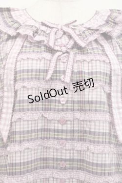 画像3: PINK HOUSE / オリジナルチェック半袖ブラウス  ピンクチェック I-25-11-27-023-LO-BL-SA-ZT1227K