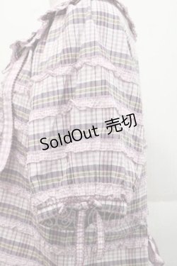 画像4: PINK HOUSE / オリジナルチェック半袖ブラウス  ピンクチェック I-25-11-27-023-LO-BL-SA-ZT1227K