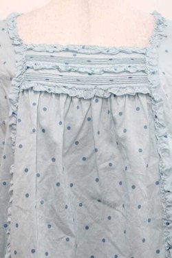 画像3: PINK HOUSE / ドット柄半袖ブラウス  サックス I-25-11-27-024-LO-BL-SA-ZI