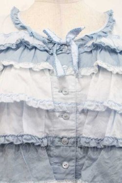 画像3: PINK HOUSE / ローンフリルブラウス  サックス I-25-11-27-025-LO-BL-SA-ZI