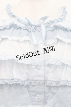 画像3: PINK HOUSE / ローンフリルブラウス  サックス I-25-11-27-025-LO-BL-SA-ZT224