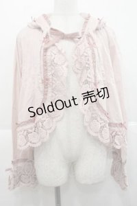 PINK HOUSE / 配色フリル使いフードブラウス  ピンク I-25-11-27-026-LO-BL-SA-ZI