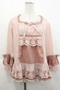 PINK HOUSE / ローズレース使いブラウス  ピンク I-25-11-27-027-LO-BL-SA-ZI