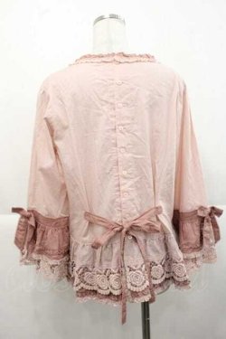 画像2: PINK HOUSE / ローズレース使いブラウス  ピンク I-25-11-27-027-LO-BL-SA-ZI