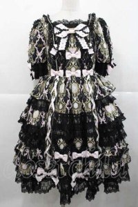 Angelic Pretty / Romantic Jewelry Dress  黒 I-25-11-27-029-AP-OP-SA-ZI