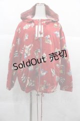 NATURE TRAIL / リバーシブルセーラークマ柄ジャケット M レッド I-25-12-02-045-LO-CO-SA-ZI