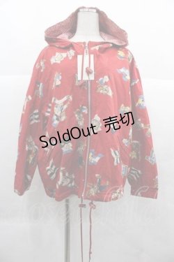 画像1: NATURE TRAIL / リバーシブルセーラークマ柄ジャケット M レッド I-25-12-02-045-LO-CO-SA-ZI