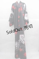 Royal Princess Alice / 新がしゃどくろ浴衣  黒Ｘ赤Ｘ白 I-25-12-02-047-LO-OP-SA-ZI