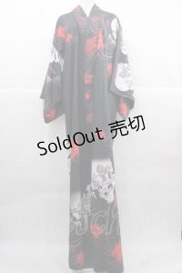 Royal Princess Alice / 新がしゃどくろ浴衣  黒Ｘ赤Ｘ白 I-25-12-02-047-LO-OP-SA-ZI