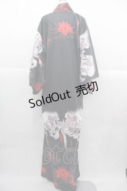 画像2: Royal Princess Alice / 新がしゃどくろ浴衣  黒Ｘ赤Ｘ白 I-25-12-02-047-LO-OP-SA-ZI