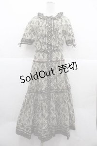 PINK HOUSE / チロリアン&波テープワンピース  ブラック I-25-12-02-050-LO-OP-SA-ZI