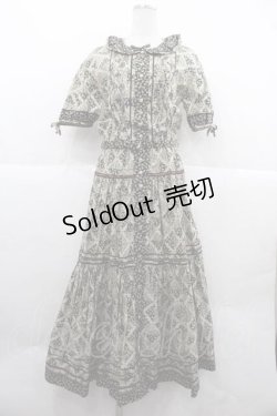 画像1: PINK HOUSE / チロリアン&波テープワンピース  ブラック I-25-12-02-050-LO-OP-SA-ZI