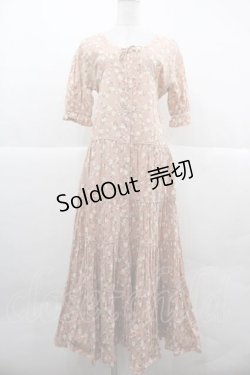 画像1: PINK HOUSE / 花&ネックレスptワンピース  ピンク I-25-12-02-051-LO-OP-SA-ZI