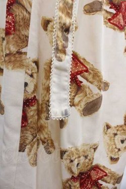 画像4: WONDERFUL WORLD / テディベア柄半袖ワンピース  ベージュ I-25-12-02-055-LO-OP-SA-ZI