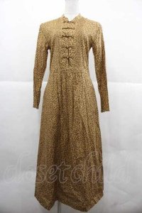 WONDERFUL WORLD / レオパードチャイナワンピース  ベージュ I-25-12-02-056-LO-OP-SA-ZI