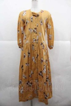 画像1: PINK HOUSE / 犬柄ワンピース  マスタード I-25-12-02-057-LO-OP-SA-ZI