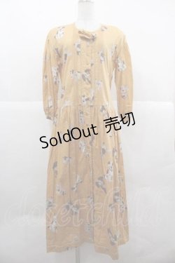 画像1: PINK HOUSE / 犬柄ワンピース  マスタード I-25-12-02-057-LO-OP-SA-ZI