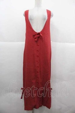 画像1: KETTY / 水玉柄ジャンパースカート  レッド I-25-12-02-058-EL-OP-SA-ZI