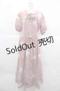 PINK HOUSE / 犬とマーガレット柄半袖ワンピース  ピンク I-25-12-02-060-LO-OP-SA-ZI