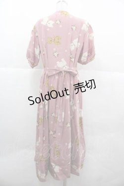 画像2: PINK HOUSE / 犬とマーガレット柄半袖ワンピース  ピンク I-25-12-02-060-LO-OP-SA-ZI